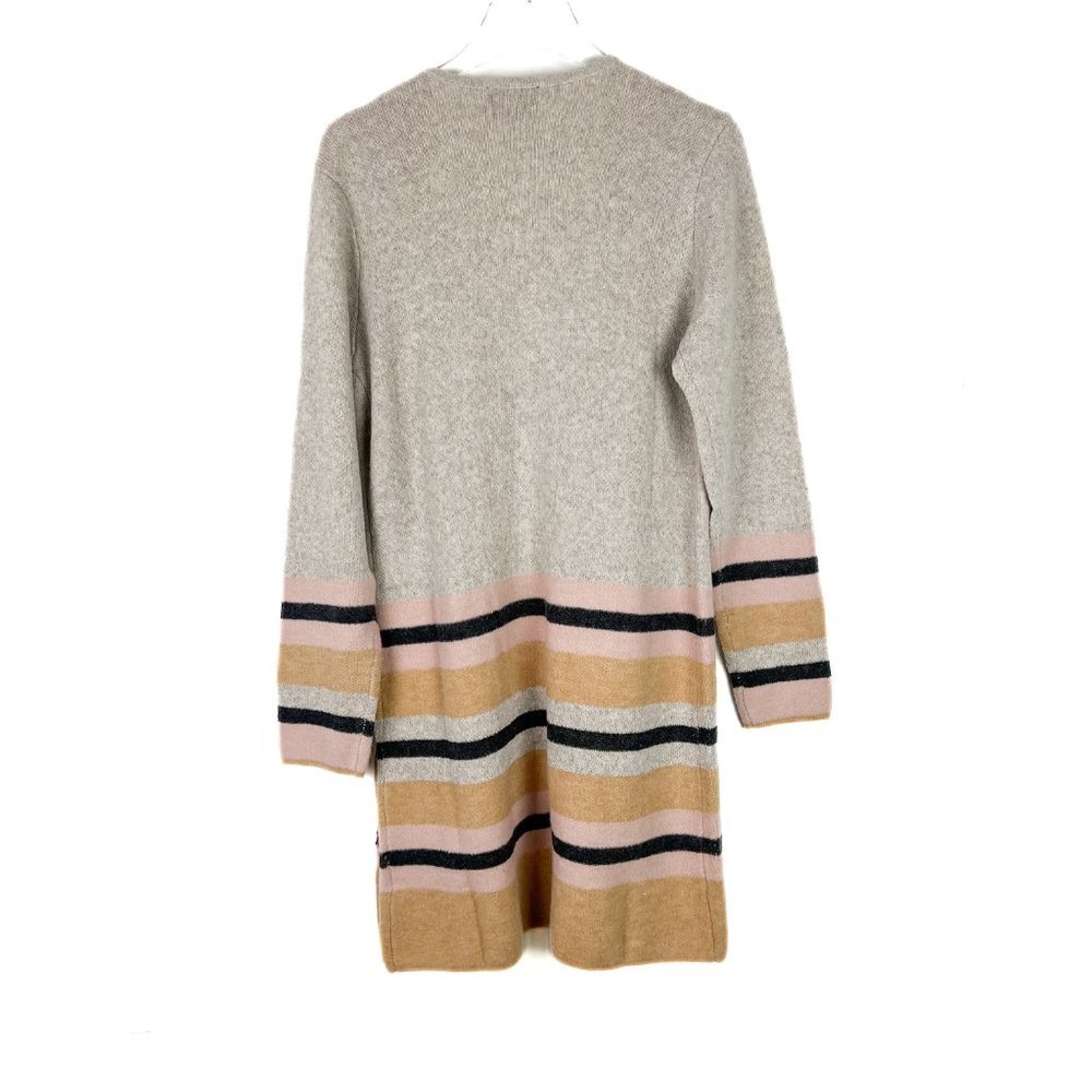 NWOT Stitch Fix Fortune & Ivy Striped Long Sleeve Open Cardigan Sweater Medium M - Picture 7 of 9
